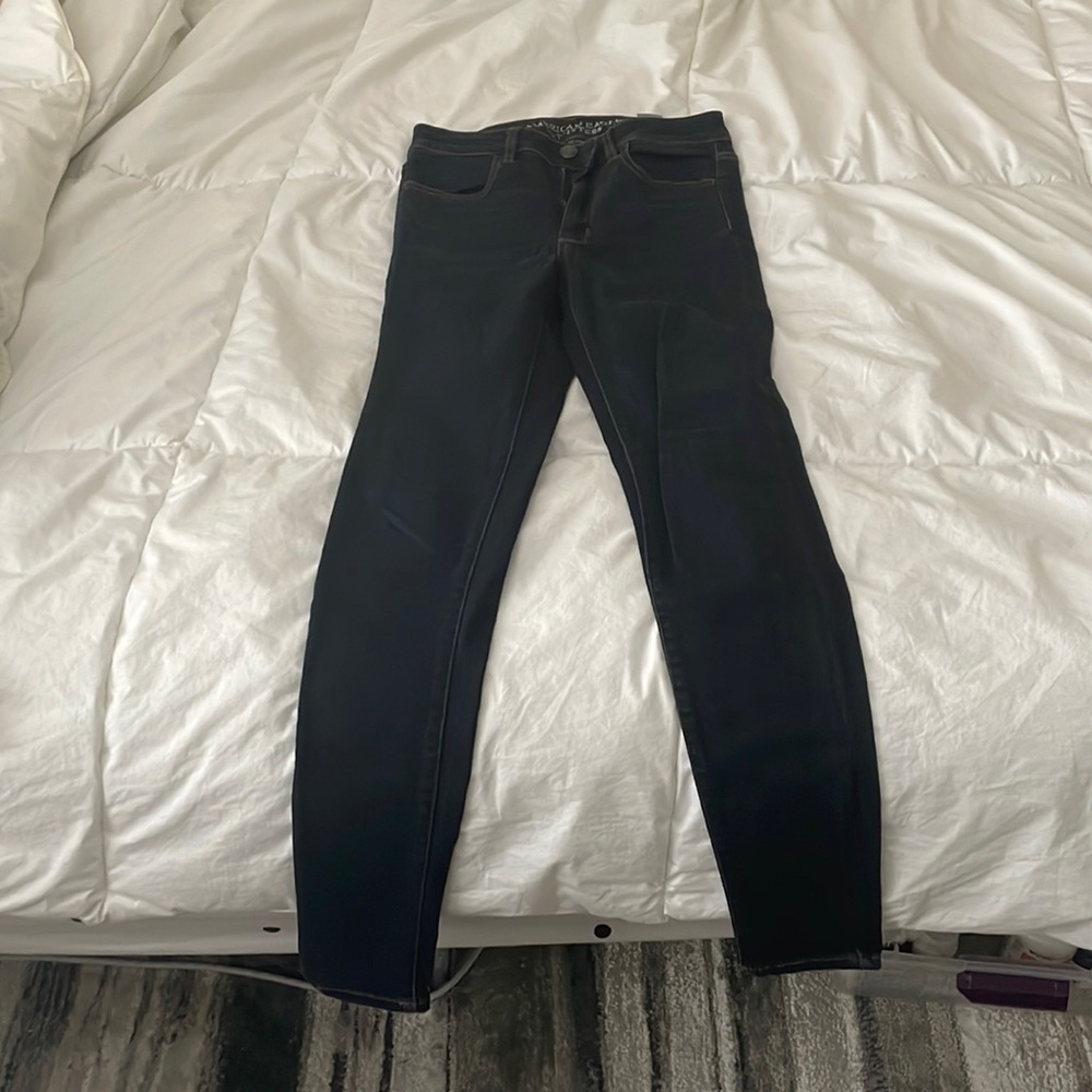 Dark Wash X-Long Skinny Jeans
